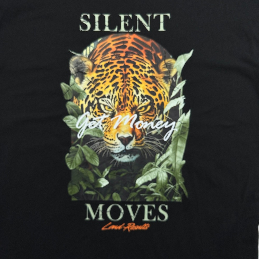 Muerte Silent Moves Jaguar Graphic T-Shirt Mens 3XL Black Hustle‎ Daily Tee